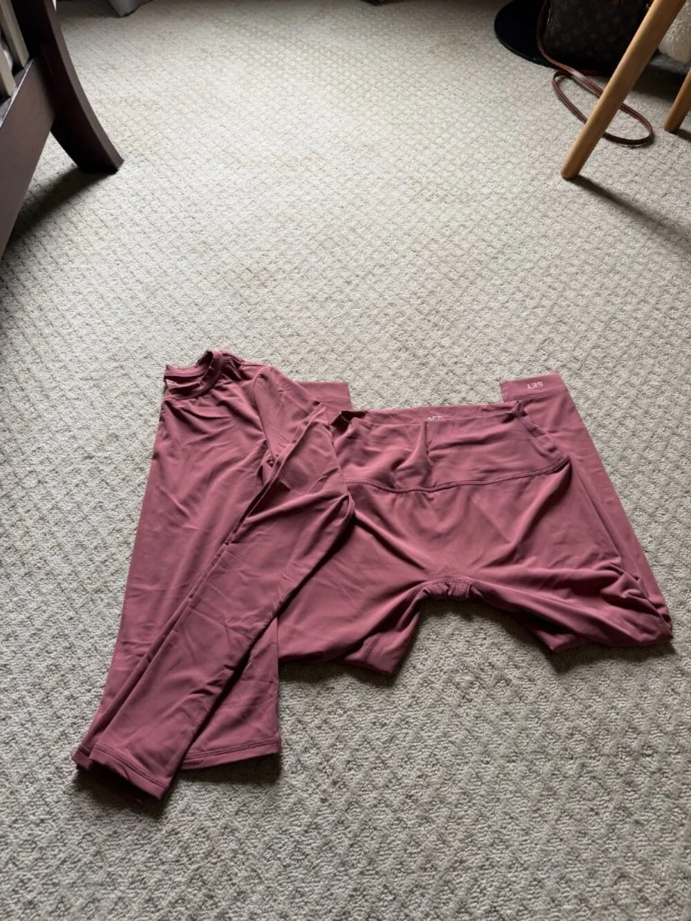 SET ACTICE - AILUXE PINK MATCHING SET - SIZE LARGE